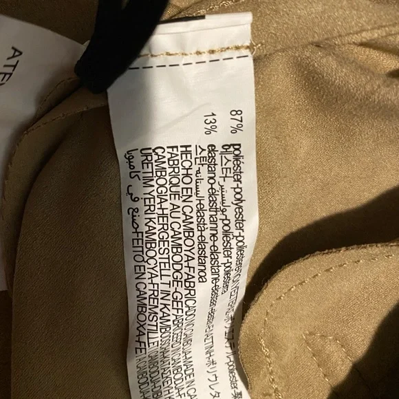 ZARA BEAUTIFUL TAN SUEDE TEXTURED SHORT TRENCH - Picture 12 of 16